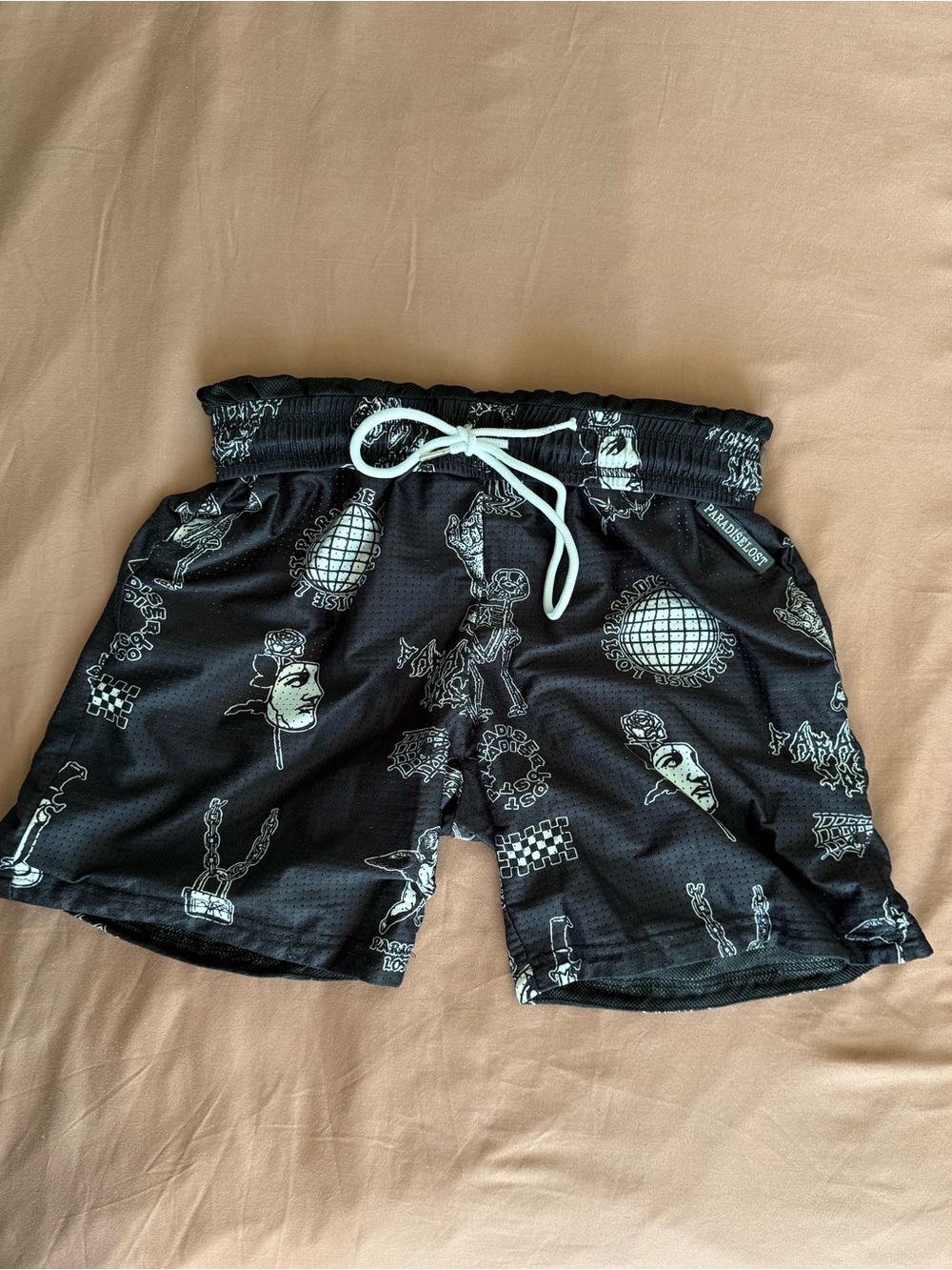 Paradise Lost Men’s Patterned Basketball Shorts